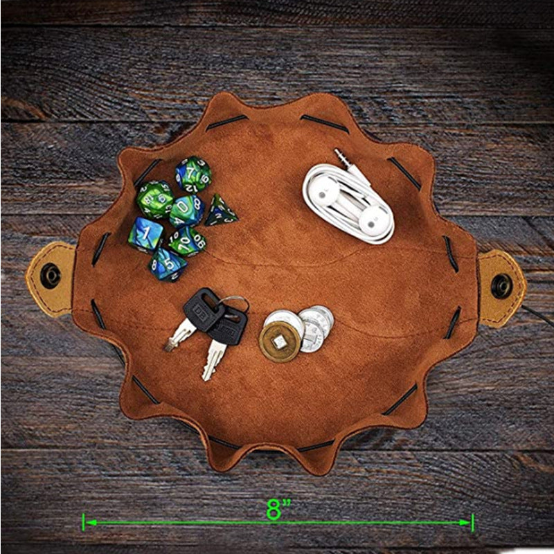 Genuine Leather For DND Dice Bag Tray 5 Celtic Designs Cute Drawstring Pouch D&D Roleplaying RPG Gift Ideas Coin Purse - Dice Drop