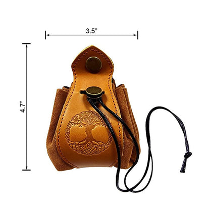 Genuine Leather For DND Dice Bag Tray 5 Celtic Designs Cute Drawstring Pouch D&D Roleplaying RPG Gift Ideas Coin Purse - Dice Drop