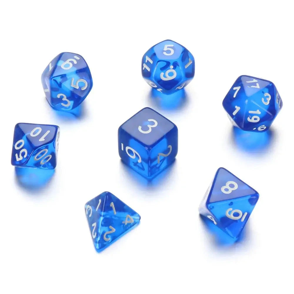  Multifaceted Dice Set Table Game Opaque Polyhedral Dices for DND Dice Tabletop Role-Playing Game - Dice Drop