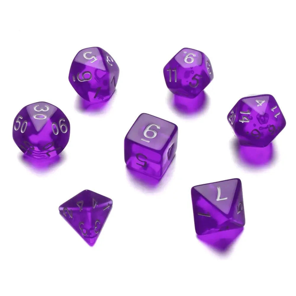  Multifaceted Dice Set Table Game Opaque Polyhedral Dices for DND Dice Tabletop Role-Playing Game - Dice Drop