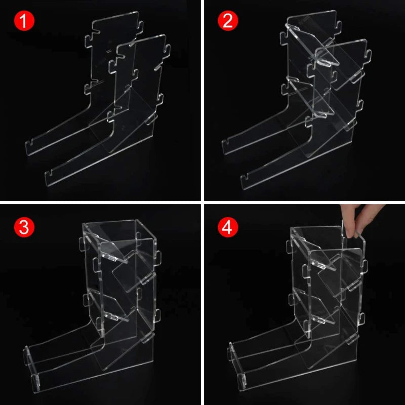 Creative Portable Transparent Acrylic Dice Rolling Tower for DND Running Teams Using Dice Tabletop Board Games - Dice Drop