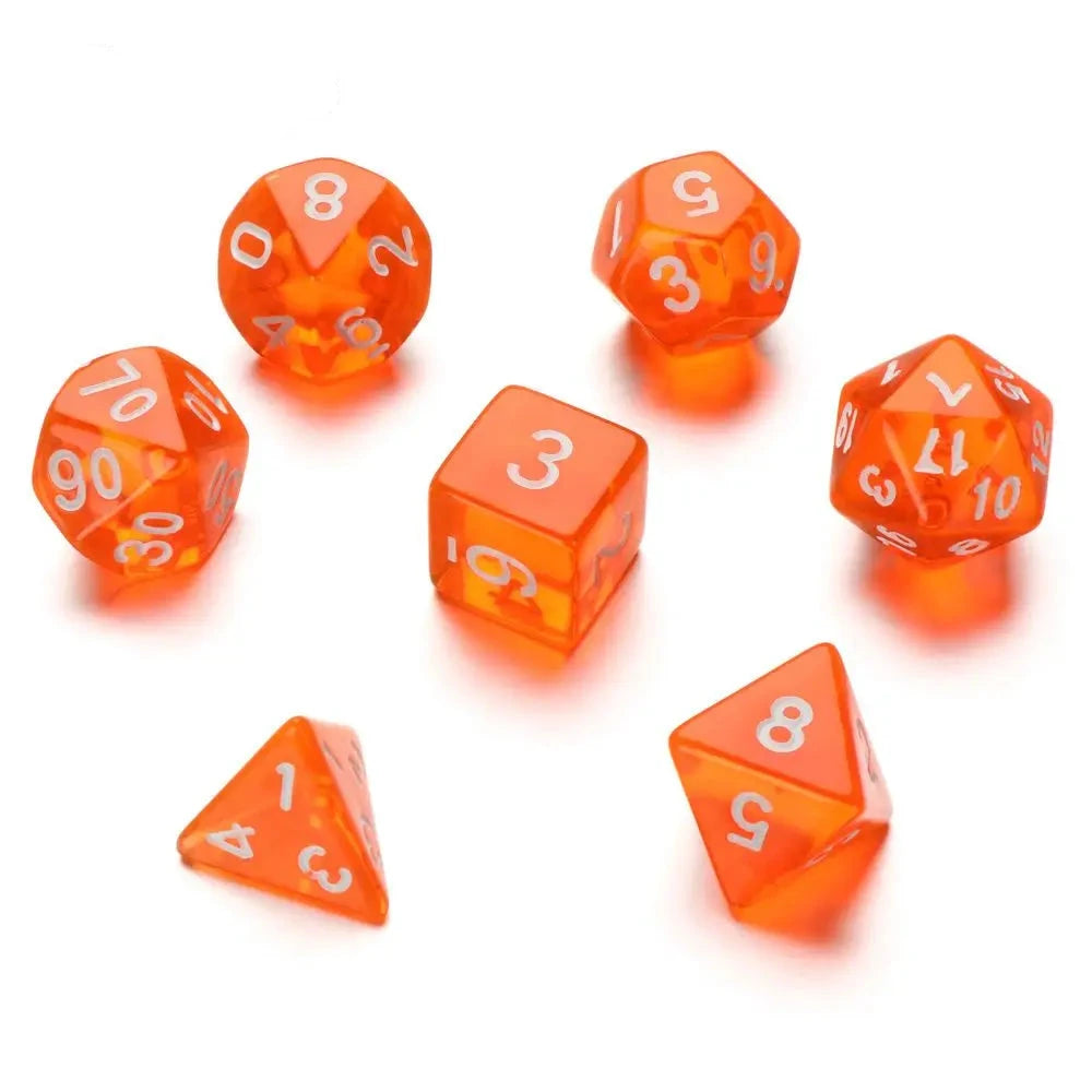  Multifaceted Dice Set Table Game Opaque Polyhedral Dices for DND Dice Tabletop Role-Playing Game - Dice Drop