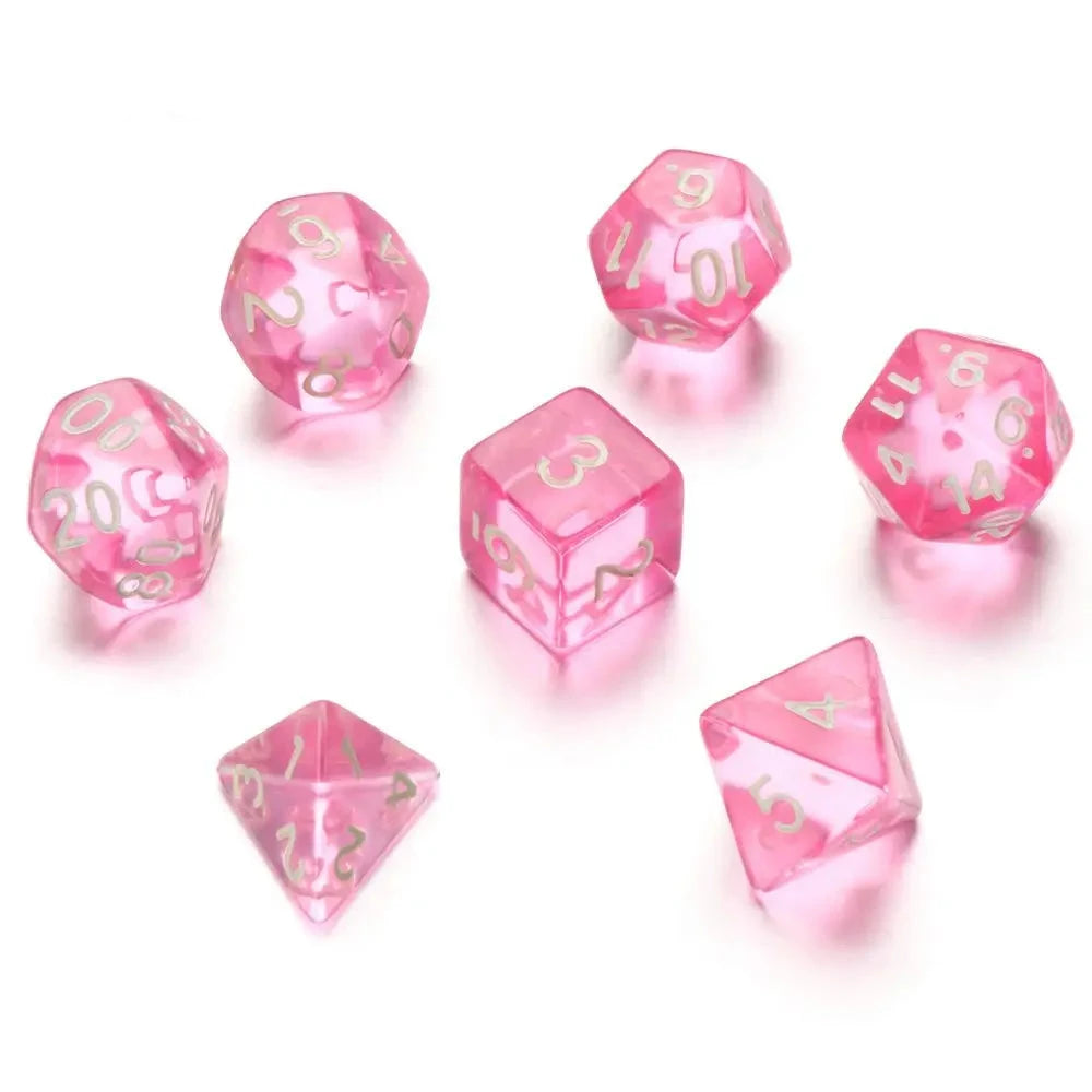  Multifaceted Dice Set Table Game Opaque Polyhedral Dices for DND Dice Tabletop Role-Playing Game - Dice Drop