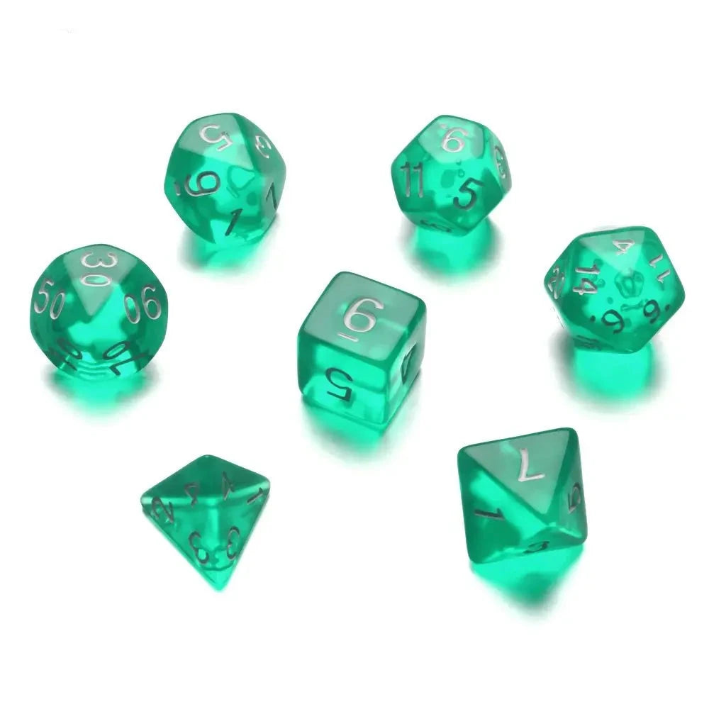  Multifaceted Dice Set Table Game Opaque Polyhedral Dices for DND Dice Tabletop Role-Playing Game - Dice Drop