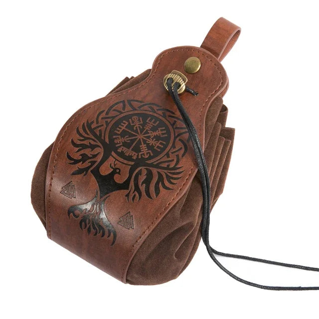 Genuine Leather For DND Dice Bag Tray 5 Celtic Designs Cute Drawstring Pouch D&D Roleplaying RPG Gift Ideas Coin Purse - Dice Drop