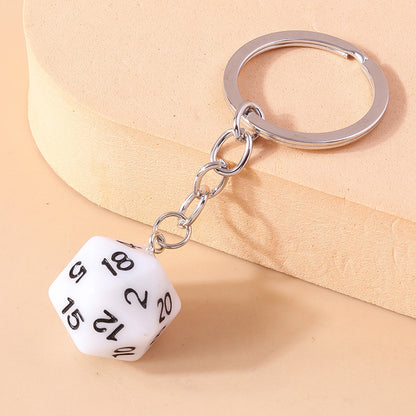 Colorful Multi-sided Dice D20 RPG Pendant Gift Keychain - Dice Drop